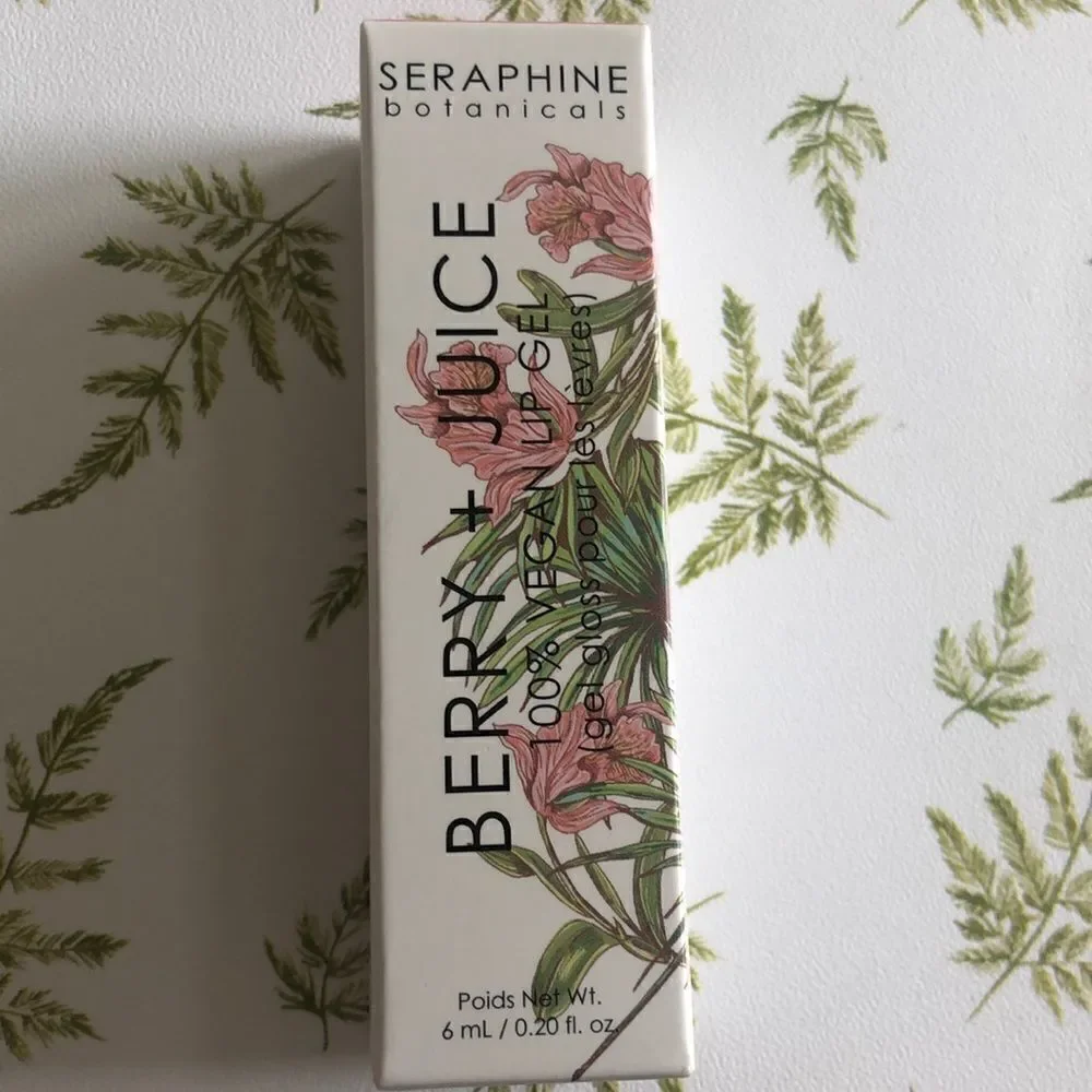 Berry + Juice 100% Vegan Lip Gel Dainty Peach 6ML Seraphine Botanicals